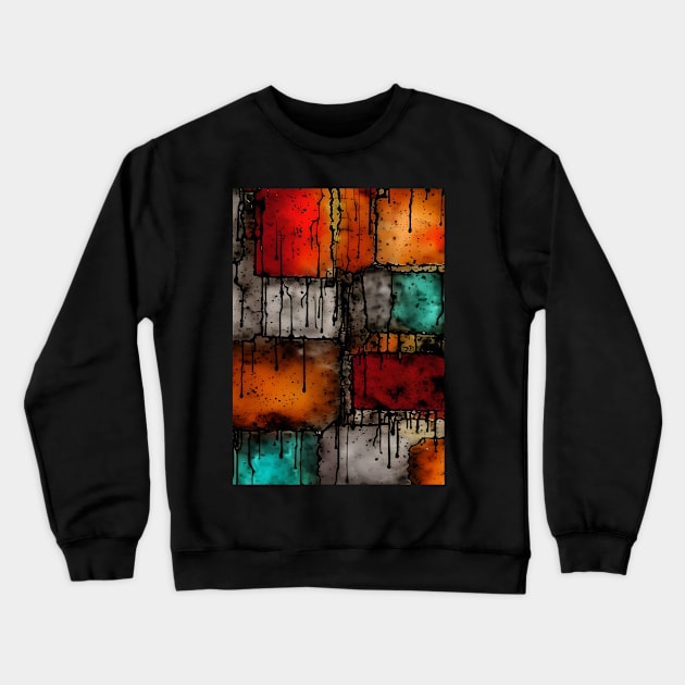 drippy grunge abstract Crewneck Sweatshirt by crazytshirtstore